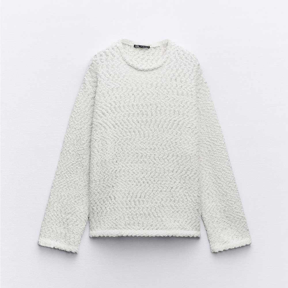 Zara Ecru Chenille sweater.